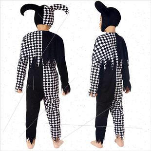 cosplay childrens black Clown whe costumes and plai permance