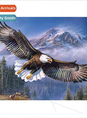 New hand-applied full diamond living room animal series deco