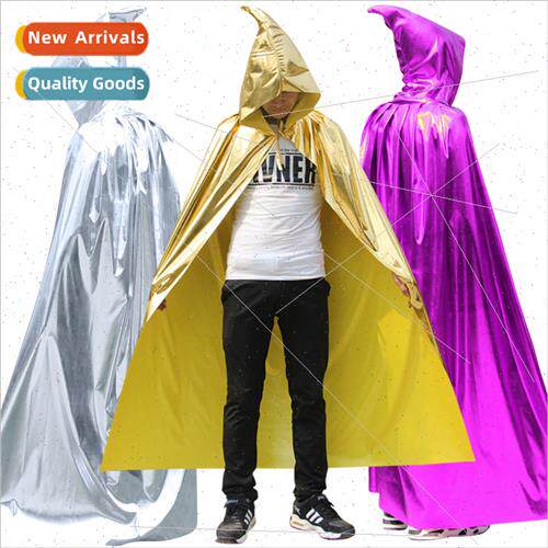 Halloween Cloak Double Layer Reaper Shiny Cloth Cloak Cloak
