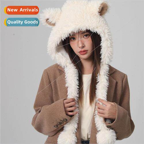 Fluffy cute sheep ears new ear protection cycling cold thick