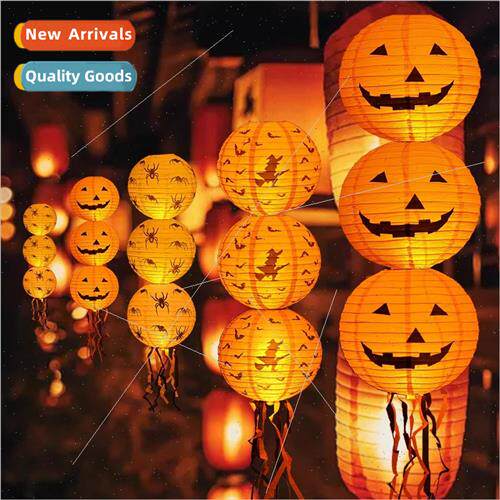 Halloween pumpkin paper wh whiskers luminous handheld paper