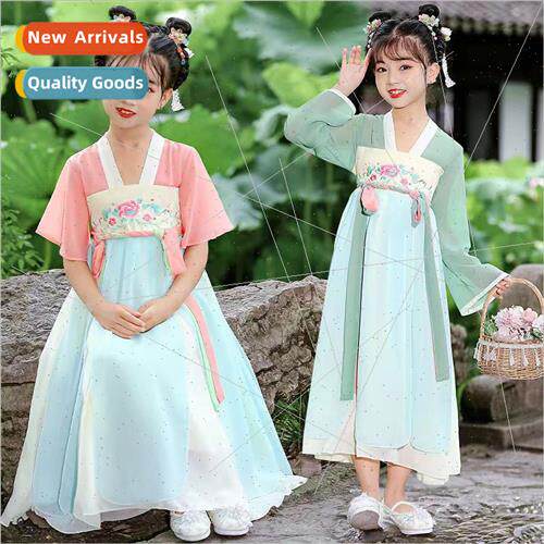 New Hanfu Chinese  girls embroidered ancient jacket jacket d
