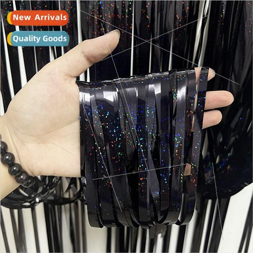Party Decorations Black 2 Meter Laser Rain Curtain Dots Part