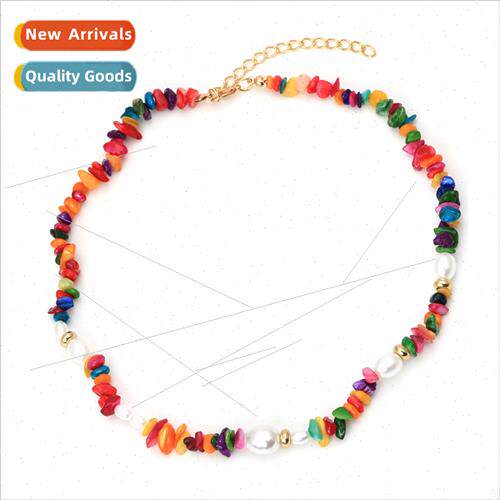 fashion new bohemian collarbone chain irregular natural ston