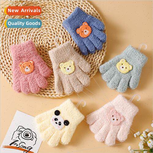 Korea  cartoon children gloves winter warm cold full-finger