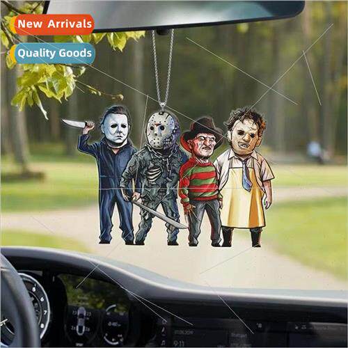 New Halloween Acrylic Pendant Car Window Hanging Decoration