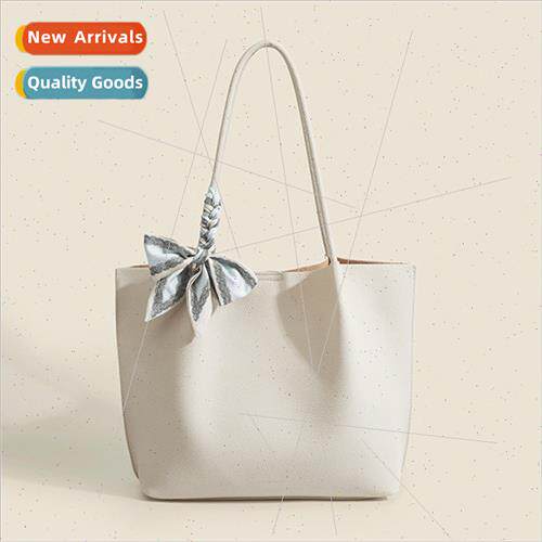 Cowhide large bag shoulder bag female 2023 new simple handba