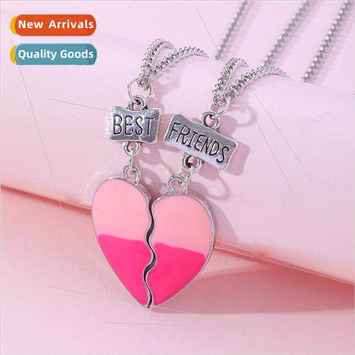 New BFF good friend alloy pendant cute delicate necklace  tw