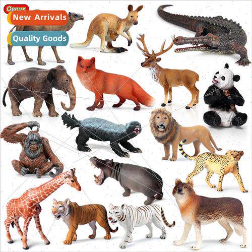 Cognive animal model wild plastic lion tiger elephant rhino