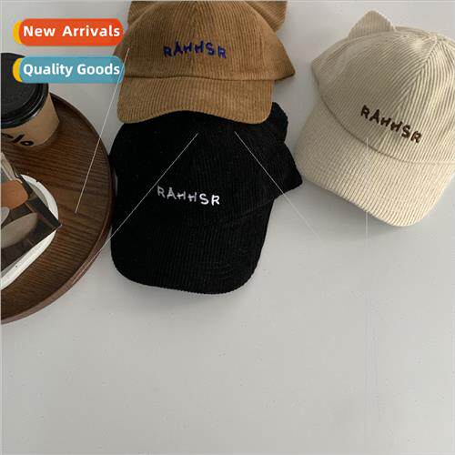 Korea  tide letters embroidered duck tongue cap cute wild ca