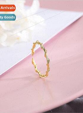 s925 silver Korea twist ring women ring ring