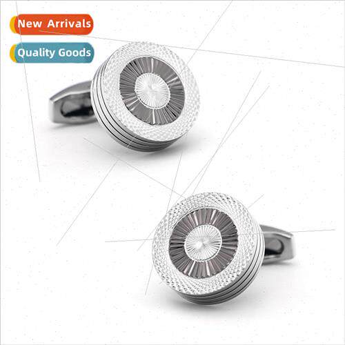 ght luxury  pure copper -alloy French cufflinks men su round
