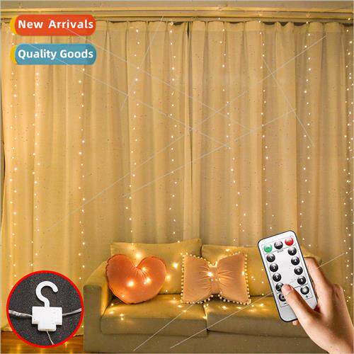 USB remote control copper wire curtain lights 3*3 holiday ro