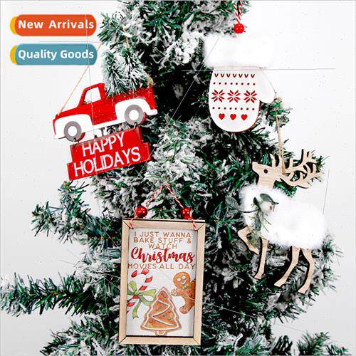 New Christmas Wooden Plaque Hanging Garden Yard Decoration D