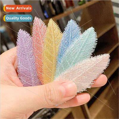 ins simple leaf hair clip top clip elegant hair card headdre
