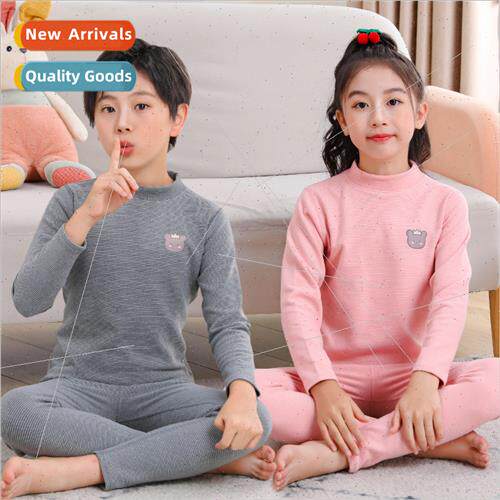 Autumn winter new children de warm fleece striped underwear