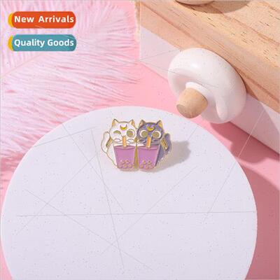 New cartoon animal series alloy brooch exquise cute gray whe
