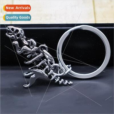Metal Keychain Dinosaur Bone Pendant Hipster Punk Accessorie
