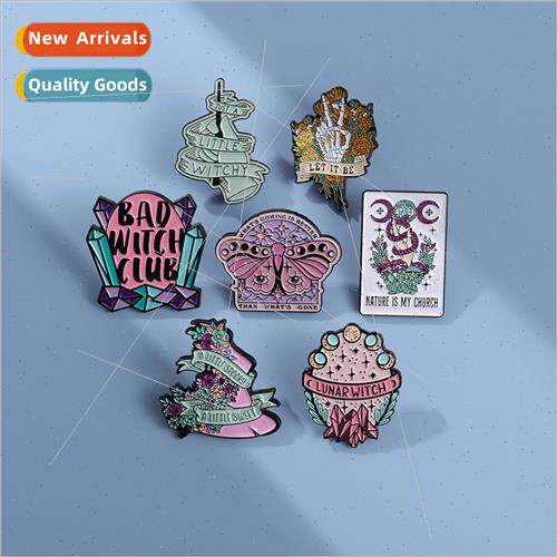 Cartoon exquise badge niche student bag cute metal decorativ