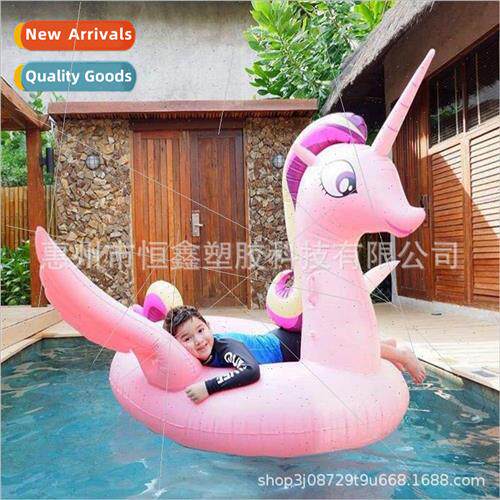 pvc inflatable unicorn floating row large unicorn floating r