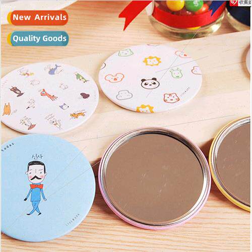 Korea  small gifts cartoon portable mini round mirror/makeup