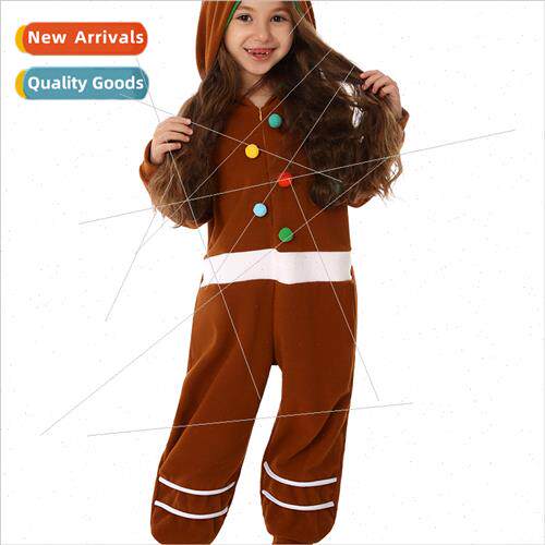 Christmas costumes cartoon gingerbread man cos onesie winter