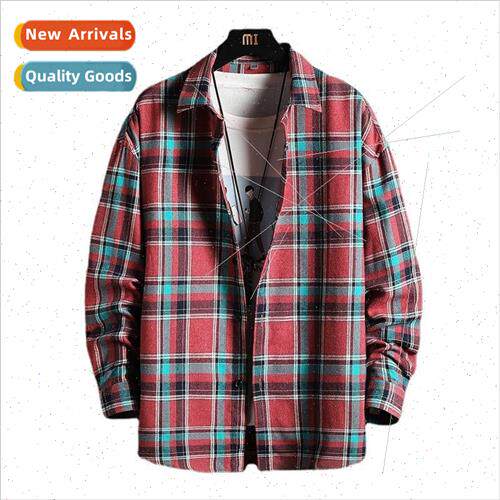 2023 new men long-sleeved shirt thin shirt Korea  tide HK wo