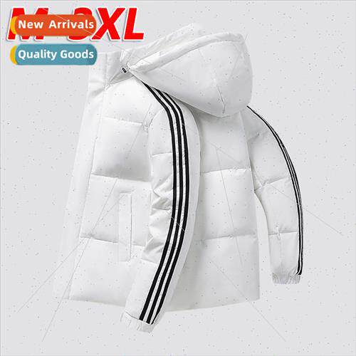 Down jacket men winter short feather warm loose tide brthree