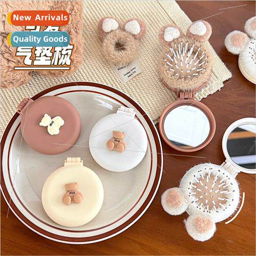 Air Cushion Comb Cute Bear Folding Massage Comb Girl Heart A