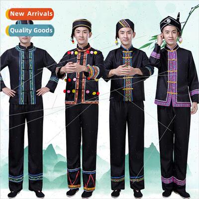 New Miao clothing men Zhuang dance costumes permance clothin