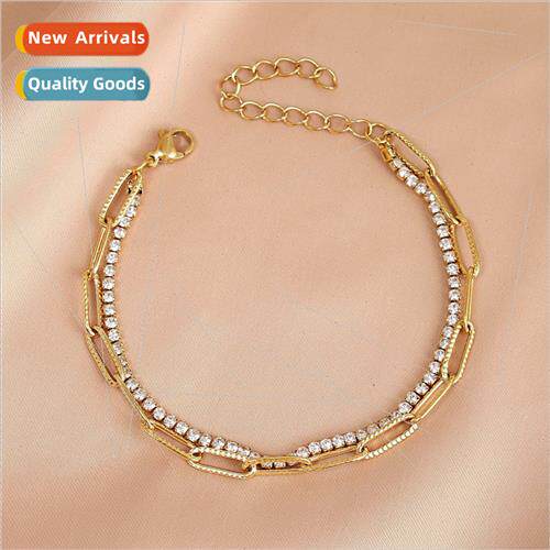 Europe Summer vacation new gold diamond embossed double chai