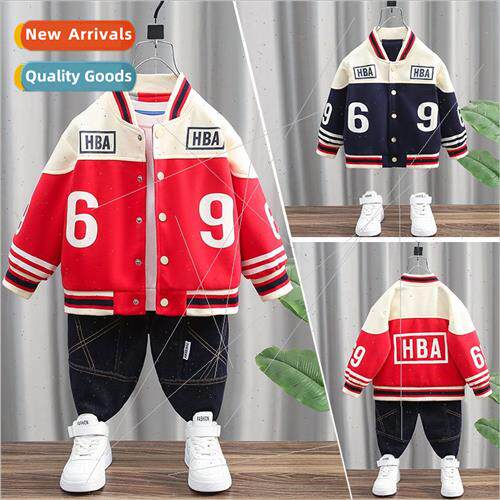 Fall new children single row buttons baseball unims small me