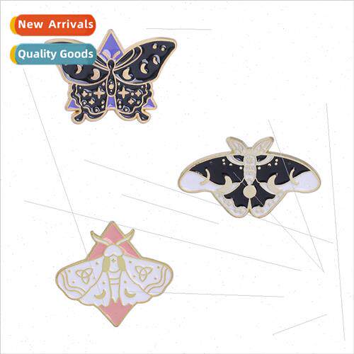 butterfly pins alloy oil drop delicate animal brooch denim c