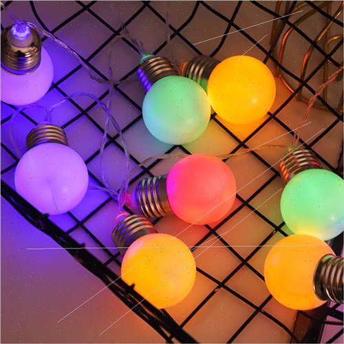 led simulation bulb light string creative retro orb colorful