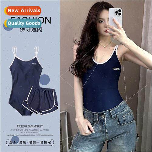 2024 new one-piece swimsu two-piece sexy belly thin skirt co