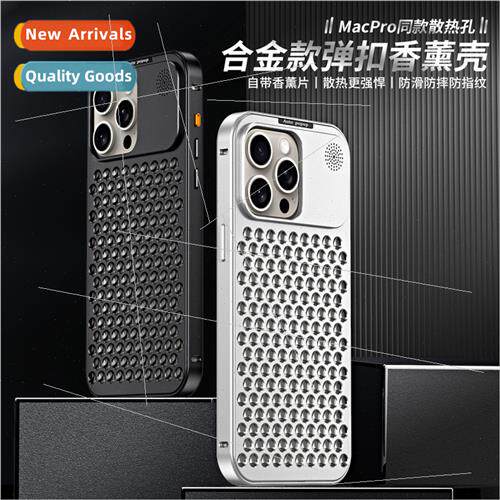 适用iPhone15promax metal pop buckle aroma apple 14pro alumin