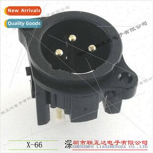 3 pole vertical Xe socket X-66 3 pole 180 degree plug plate