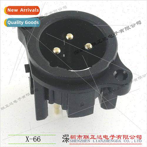 3 pole vertical Xe socket X-66 3 pole 180 degree plug plate