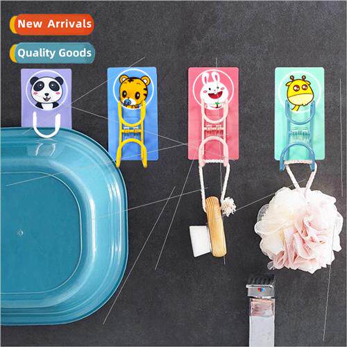 No-hole basin rack cartoon bathroom shelf bathroom strong st