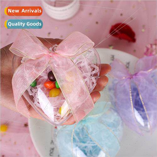 Wedding supplies transparent heart-shaped wedding candy box