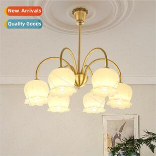 bell orchid simple copper modern whe chandelier All flower
