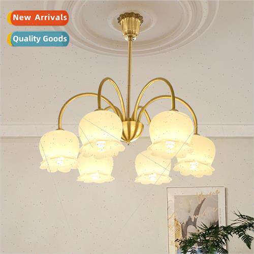 All copper whe bell orchid flower chandelier modern simple c