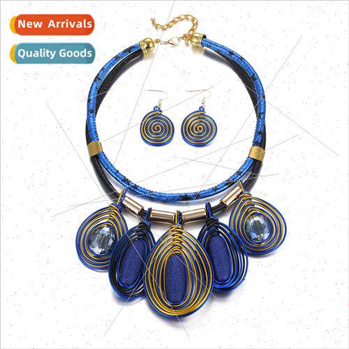 Wooden multi-layer wooden beads long necklace women bohemian