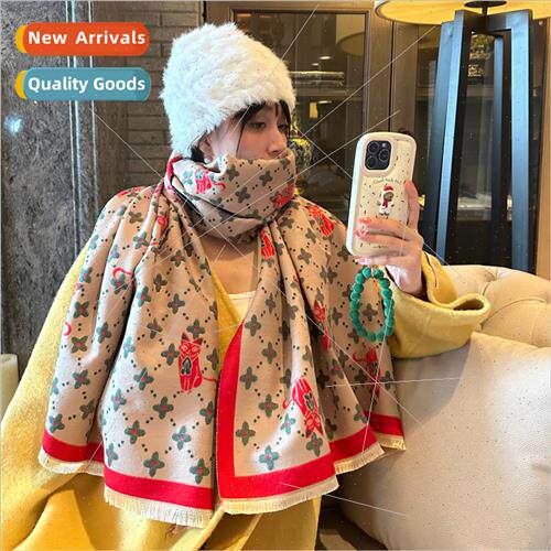 Autumn winter new cartoon imation cashmere scarf winter thic