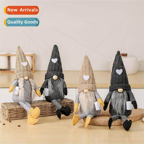 New Knted Love Hat Doll Americana Faceless Doll Coffee Mug C
