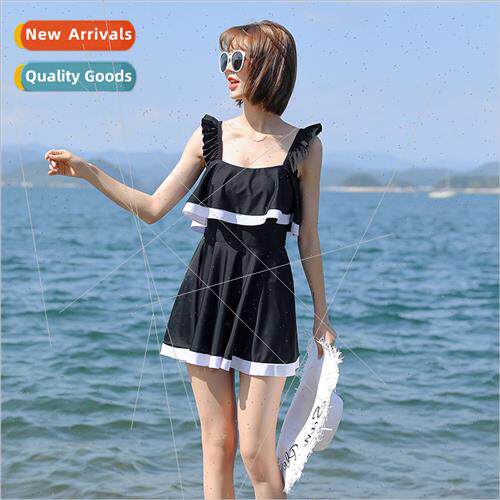 2023 New Womens Korea Conservative One-piece Swimsu Outdoor