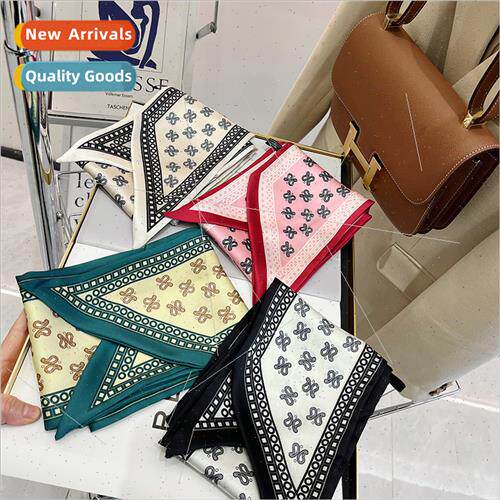 2023 Women Cashew Flower lk Scarf New Peplum mple ins Not Pl