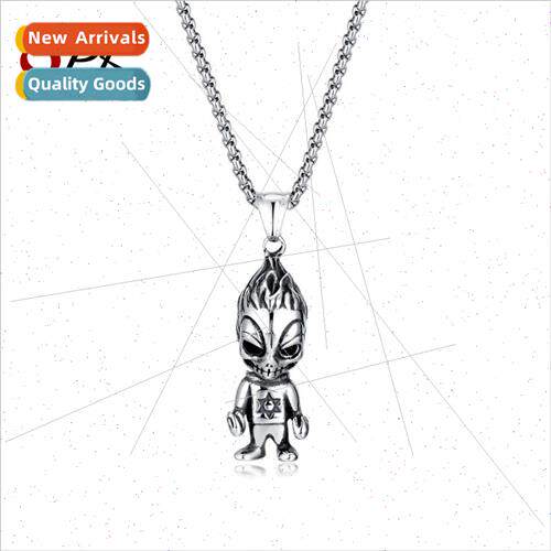 Korea fashion stainless steel cartoon character pendant tide