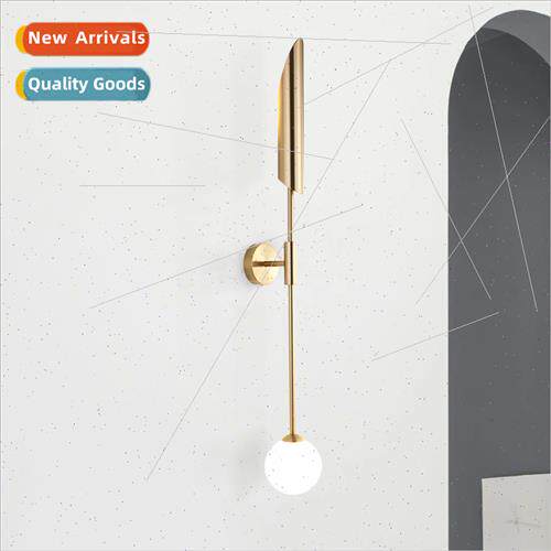 -modern light luxury gold wall lamp designer model house liv