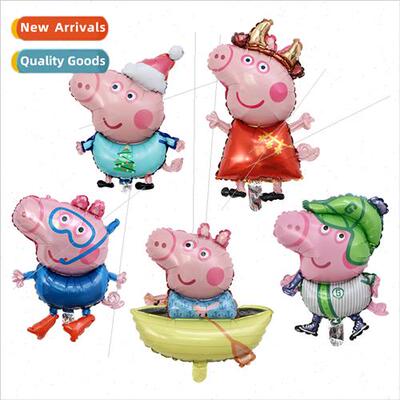 New piggy balloon boating diving green hat piggy peggy georg